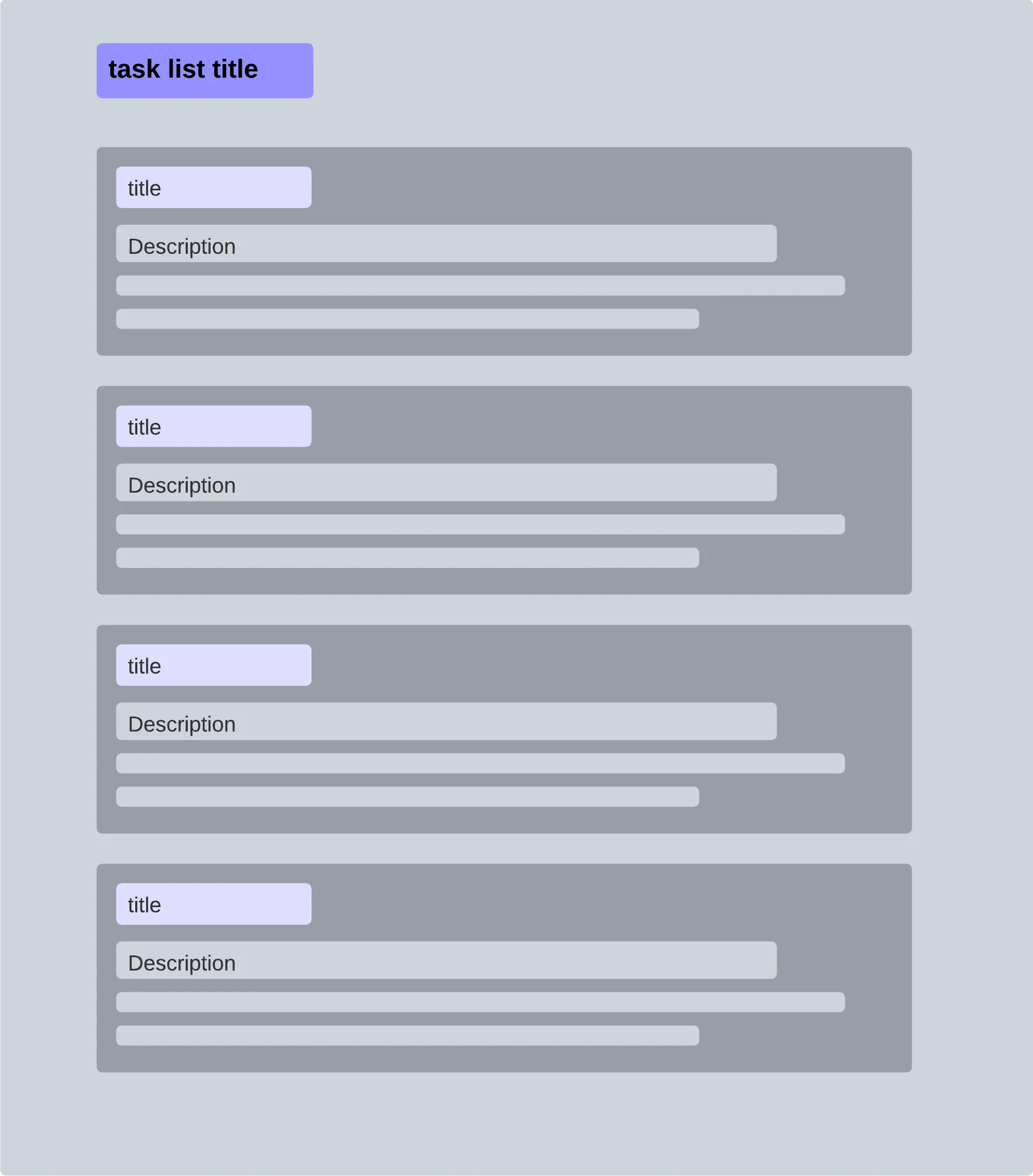 Componente TaskList