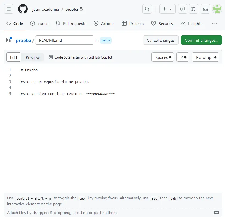 crear readme