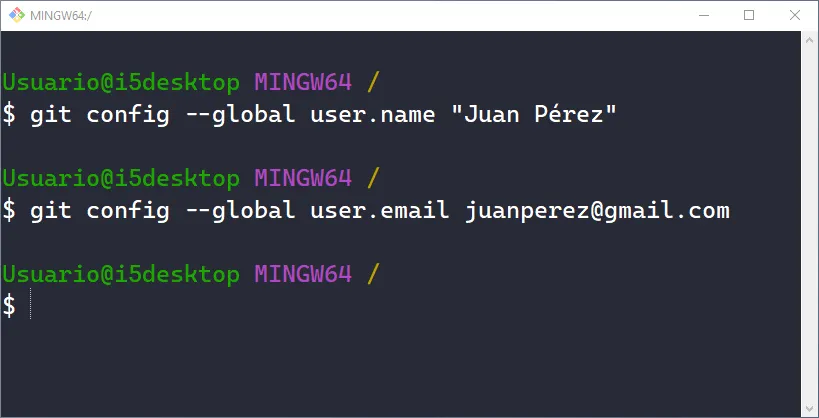 git config